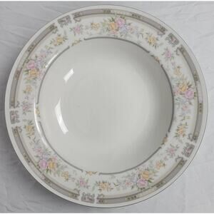 Farberware Fine China Southampton 1992 223K China Bowl Pink Rose Floral Paint